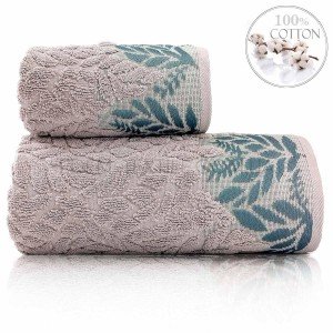 Полотенце жаккард с бордюром Sikel Melanema Серый, 50х90