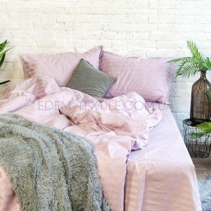 Набор постельного белья Сатин Страйп 71 Tiare Лиловый, Полуторный