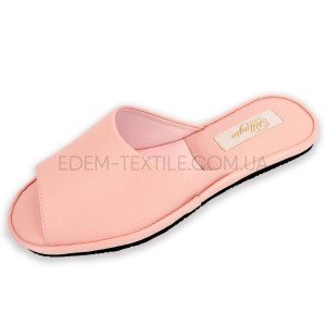 Кожаные женские комнатные тапочки Pellagio 564 Розовый, 35