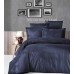 Постельное Белье сатин Жаккард Tecna Navy Blue , Евро