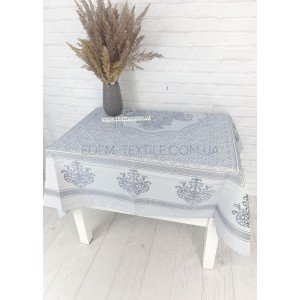 Турецкая скатерть жаккард Tablecloth Mod 5 Серый, 160х220