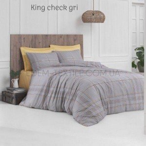 Постельное белье ранфорс Altinbasak King Check , Евро