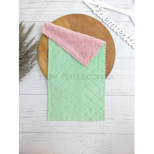 Салфетка для уборки микрофибра Colorful 5843 Салатовый, 25х50