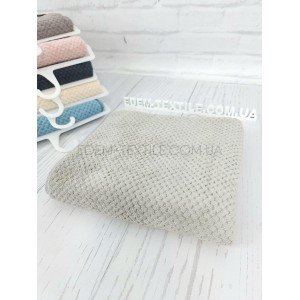 Полотенце микрофибра для ванной Соты Colorful Серый, 50х90