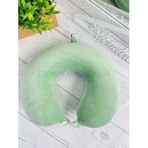 Подушка Рогалик из Мемори пены Colorful Рубчик , 33х30