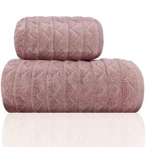 Полотенце махровое Micro Cotton Cestepe Ucgen Темно-розовый, 50х90