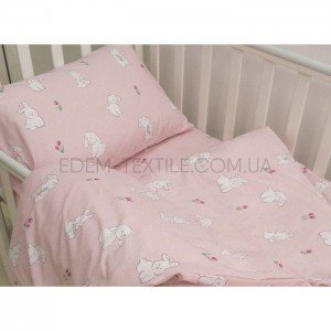 Постель в кроватку для девочки Зайка 24281 , В кроватку
