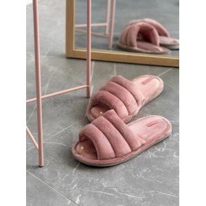 Плюшевые домашние тапочки с прошивкой Twins Лиловый, 36/37