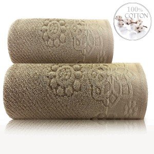 Махровое полотенце из хлопка Sikel Albedo Какао, 50х90