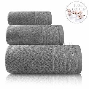 Хлопковое махровое полотенце Sikel Silver Графитовый, 100х150