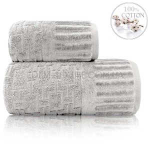 Хлопковое полотенце махровое Sikel Piano Серый, 100х150