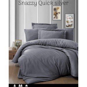 Постель из сатина Delux Snazzy Quick Silver , Евро