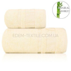 Турецкое полотенце из бамбука Gold Bamboo Кремовый, 50х90