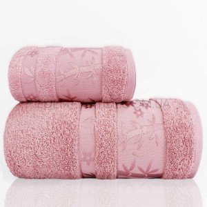Натуральное бамбуковое полотенце Pupilla Elit Розовый, 50х90