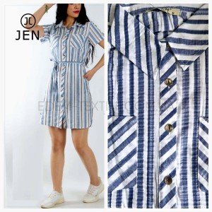 Туника Рубашка на пуговицах Jen 08206 на лето Голубой, 3XL