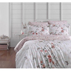 Постельное белье из сатина Deluxe Matilde White , Евро
