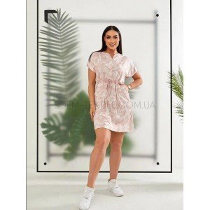 Женское Домашнее платье на лето Сotpark 21027 Розовый, XL