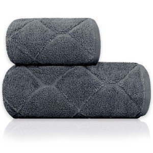 Плотное махровое полотенце Микрокотон Premium Voli Графитовый, 70х140