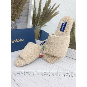 Тапочки шлепанцы Inblu женские эко мех EF-2H Кремовый, 40