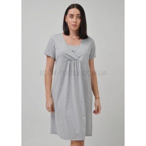 Сорочка ночная для кормящих мам Roksana 1167 Серый, 2XL