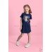 Туника для девочки трикотажная Минни Маус 4107 Синий, Рост 110 (5 лет)